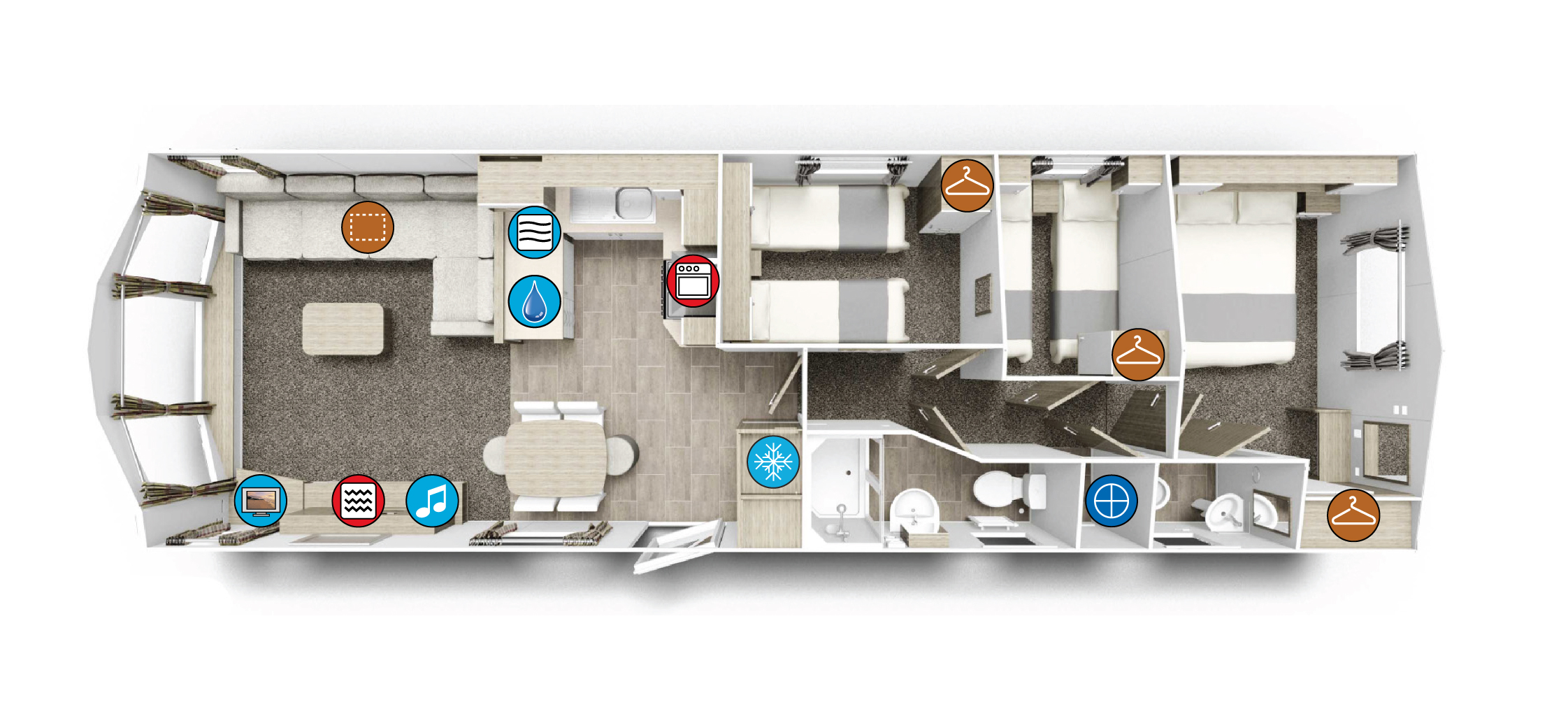 Willerby Sierra TLC Parkstone v3 Floorplan